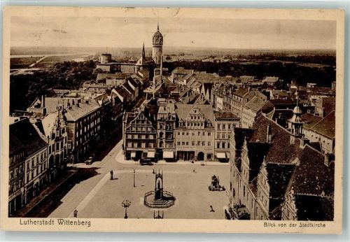 Lutherstadt Wittenberg Blick von der Stadtkirche