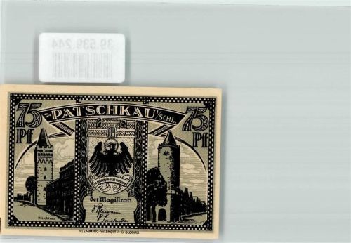 Patschkau Notgeld 75 Pfennig