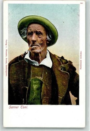 Bozen Tiroler Typ Sarner Toni Ort lt. Verlag Künstlerkarte