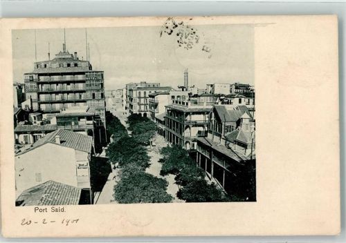 Port Said 1901 Hotel Foto AK