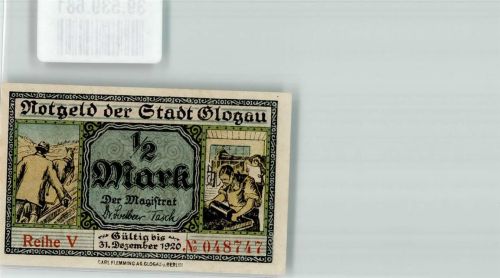 Glogau 1920 Notgeld 1/2 Mark