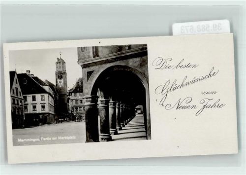 Memmingen Marktplatz Neujahr