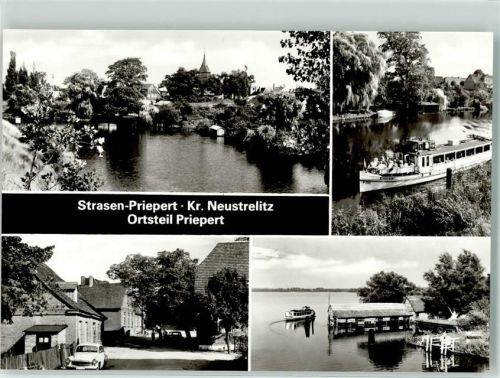 Strasen OT Priepert Kr. Neustrwlitz Oldtimer Fahrgastschiff
