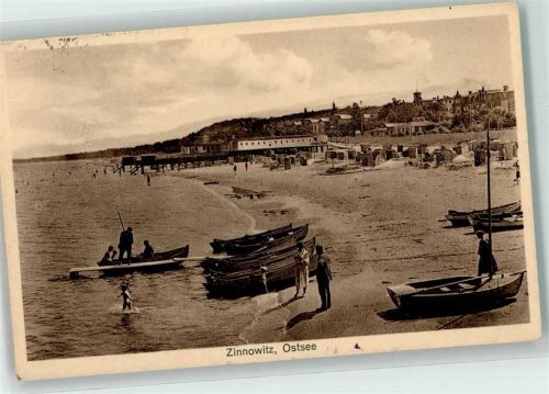 Zinnowitz Schwimmbad Strand Fischerboote