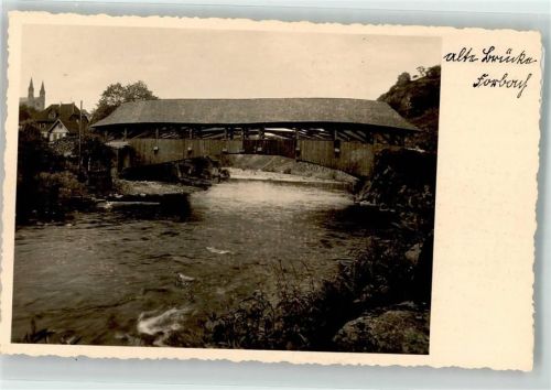 Forbach alte Brücke Ort handschriftlich