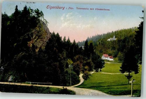 Elgersburg 1939 Totenstein mit Försterhaus