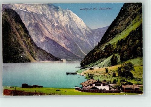 Schönau 1928 Königssee mit Salletalpe Purger & Co. Nr. 12661