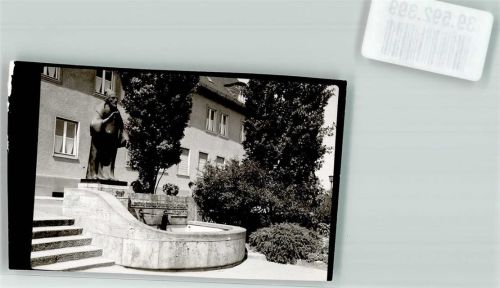 Knittlingen Faustbrunnen Foto Original aus Archiv eines Ansichtskartenverlags Ort handschriftlich