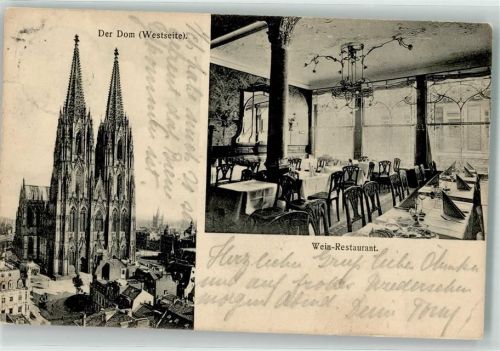 Köln Altstadt-Nord 103 1911 Hotel Belgischer Hof Dom