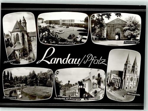 Landau Stiftskirche Hauptbahnhof Deutsches Tor Im Tierpark Paradeplatz Prinzregent Marienkirche Schwan Auto Pfalz