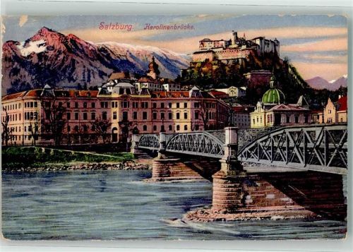 Salzburg 1916 Karolinenbrücke