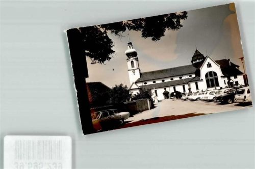 Wehr Kirche Parkplatz Auto Ort handschriftlich Foto Original aus Archiv eines Ansichtskartenverlags