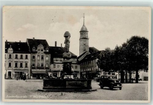 Bischofswerda Marktplatz Oldtimer