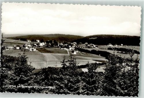 59955 W5788 Langewiese Foto AK Luftkurort Hochsauerland