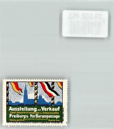 Freiburg Briefmarke Ausstellung Verkauf Industrie Erzeugnisse des Schwarzwaldes Bursenpassage
