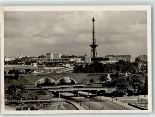 Westend 1938 Halensee-Straße Funkturm mit Ausstellungsgelände