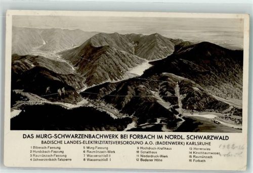 Forbach 1933 Das Murg-Schwarzenbach Elektrizitätswerk