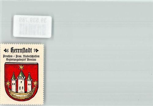 Herrnstadt Wappen Herrnstadt Preußen Prov. Niederschlesien