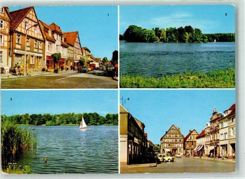 Kyritz 1980 Johann-Sebastian-Bach-Straße Untersee Platz des Friedens VEB Bild und Heimat