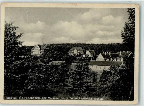 Benneckenstein Blick auf die Ferienheime der Volkspolizei