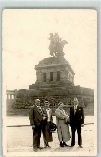Koblenz Denkmal Kaiser Wilhelm Mann Ort handschriftlich