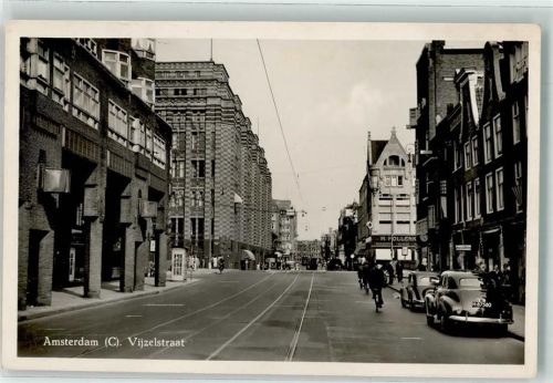 Amsterdam 1952 Vijzelstraat Auto Oldtimer