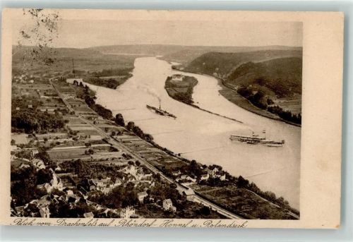 Rhöndorf Blick vom Drachenfels auf Rhöndorf Honnel u. Rolandseck