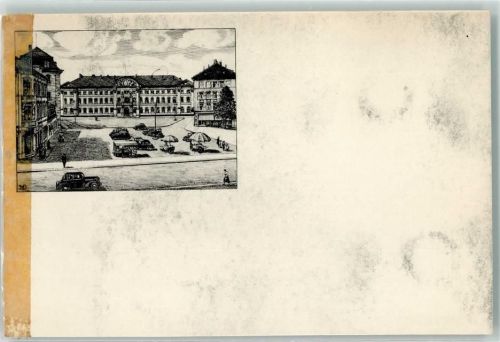 Zweibrücken Adolf-Hitler-Platz Zeichnung WK II