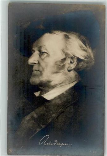 Portrait mit Signatur des großen Komponisten