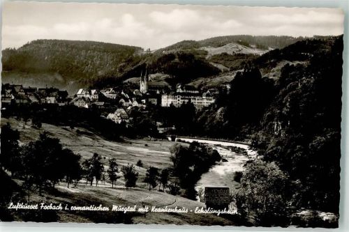 76596 W7564 Forbach , Baden - Murgeltal mit Krankenhaus Erholungsheim