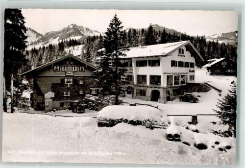 Spitzingsee 1960 Gasthaus Hotel Wurzelhütte Winter