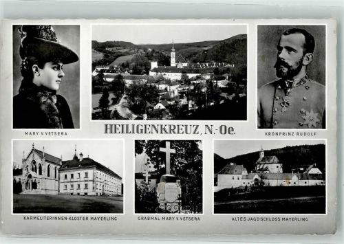 Heiligenkreuz 1960 Portraits Mary Vetsera und Kronprinz Rudolf Karmeliterinnen-Kloster und Jagdschloss Grabmal Vetsera Verlag Ledermann