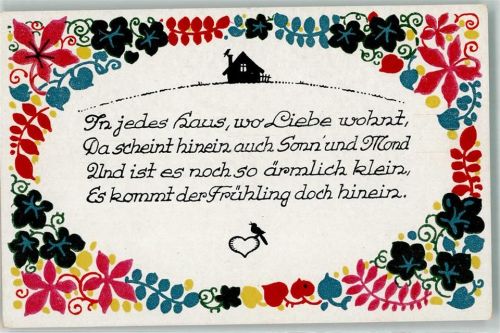 sign. Heckel Dora Worte der Liebe Verlag Abshagen Nr.358