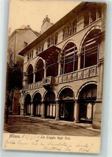 Milano 1905 La Loggia degli Osii
