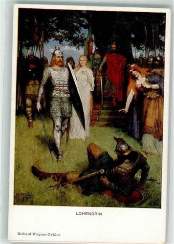 sign. Leeke, Ferdinand Lohengrin Richard-Wagner-Zyklus Verlag M. Munk Nr. 984