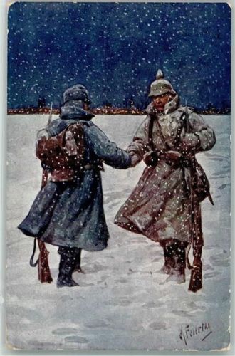 1915 Waffenbrüder im Winter BKW Brüder Kohn
