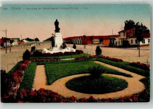Tunis Denkmal Jules Ferry Straßenbahn