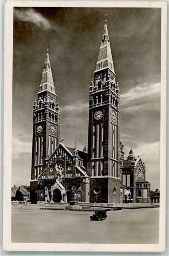 Szeged 1930 Kirche Foto AK