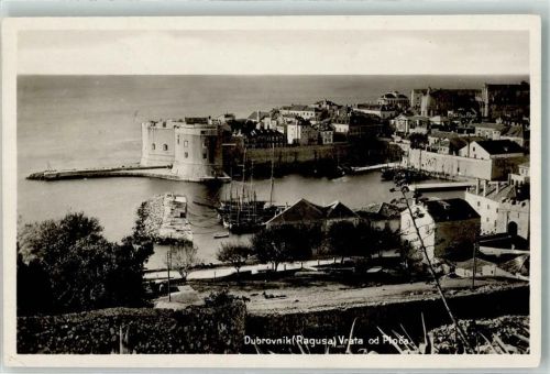 Dubrovnik 1933 Hafen Festung