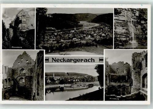 Neckargerach Minneburg Margarethenschlucht Fahrgastschiff