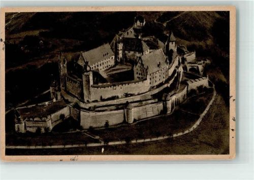Coburg 1930 Fliegeraufnahme der Veste