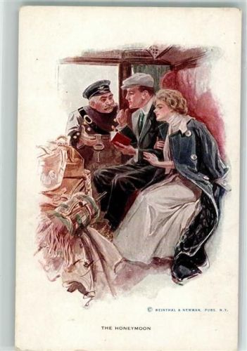 The Honeymoon Hochzeitsreise Eisenbahnabteil Schaffner Verlag Reinthal & Newman Nr. 189