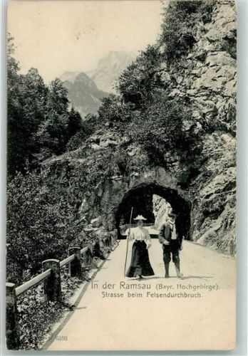 Ramsau Straße beim Felsendurchbruch