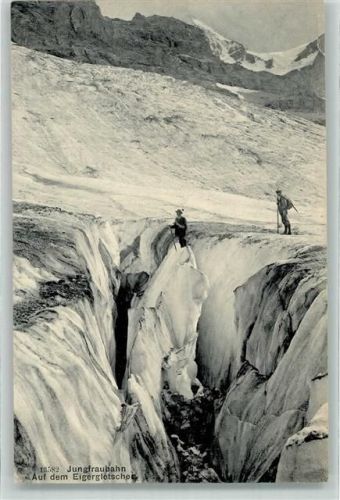 Auf dem Eigergletscher Jungfraubahn Verlag Wehrli Nr.18582