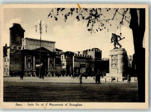 Roma 1938 Denkmal Bersagliere Porta Pia