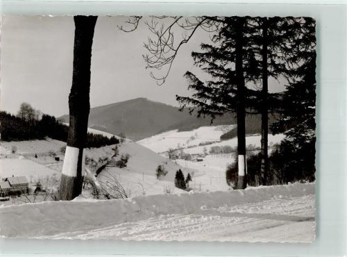 Oberkirchen Winter Schnee Ort handschriftlich
