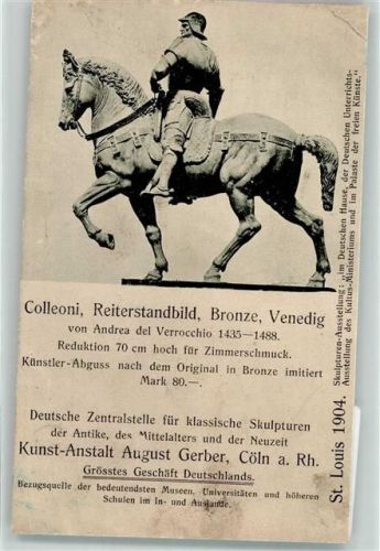 Köln Altstadt-Nord 103 1904 Colleoni Reiterstandbild Bronze Venedig