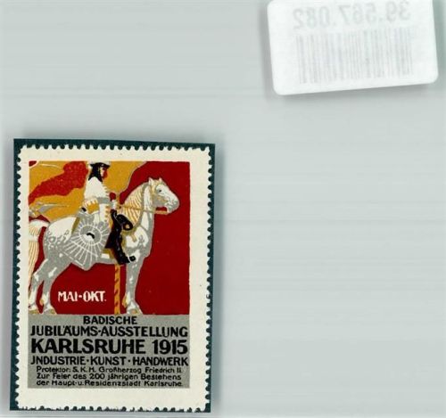 Karlsruhe Badische Jubiläums- Ausstellung 1915