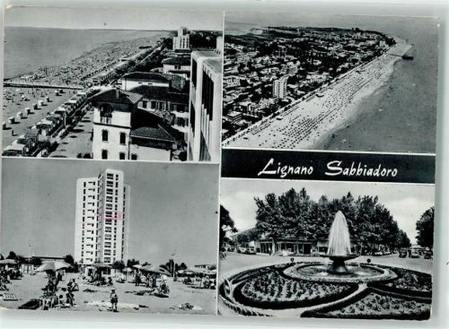 33054 Lignano Sabbiadoro - Hotel Schwimmbad Fliegeraufnahme