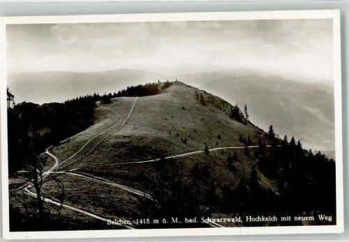 Belchen Hochkelch mit neuem Weg Posthilfstelle Belchen